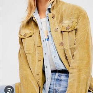 Free people olive green trucker jacket